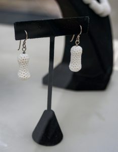 Ghost Bones Earrings by Debra Evans-Paige